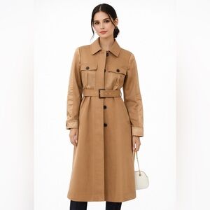 New Kate Spade Classic Tan Icon Trench Coat -New WithOut Tags
